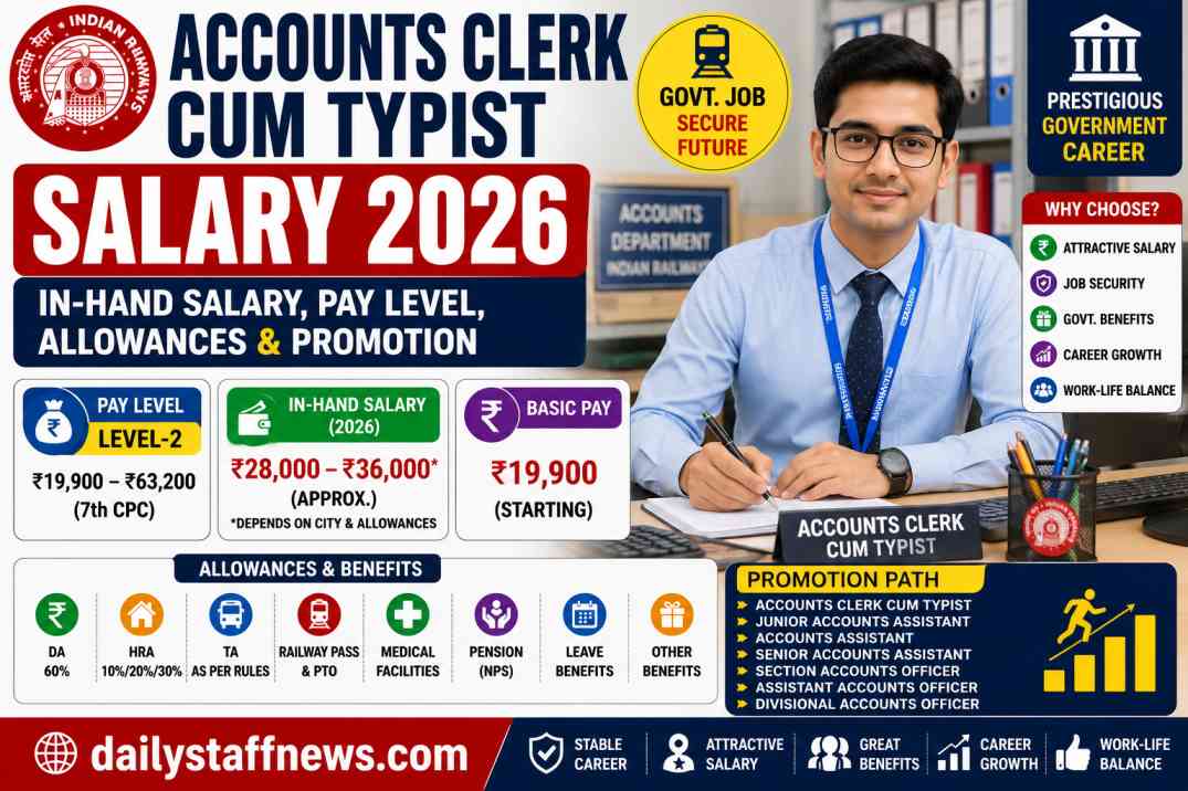 Accounts Clerk cum Typist Salary