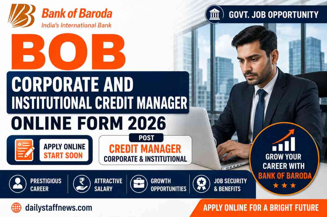 BOB Corporate and Institutional Credit Manager Online Form 2026