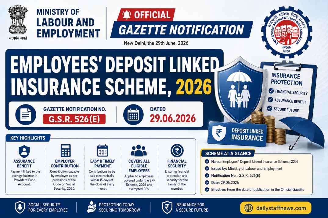 Employees’ Deposit Linked Insurance Scheme,