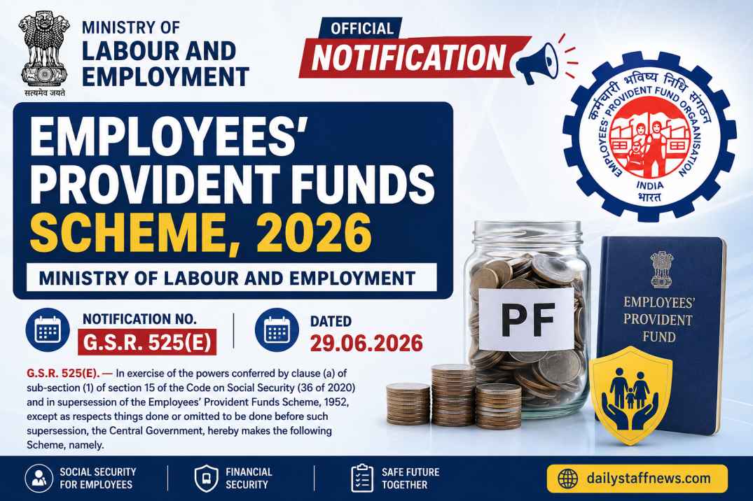 Employees’ Provident Funds Scheme, 2026