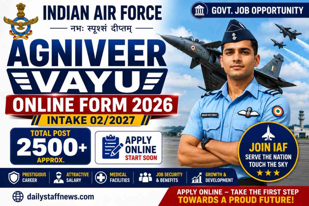 Indian Air Force Agniveer Vayu Online Form 2026