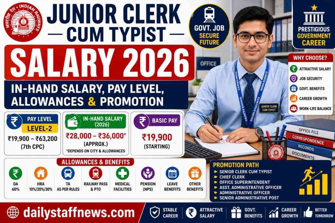 Junior Clerk cum Typist Salary 2026