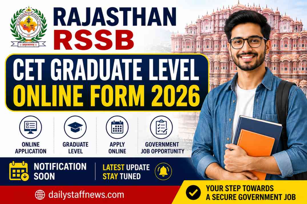 Rajasthan RSSB CET Graduate Level Online Form 2026