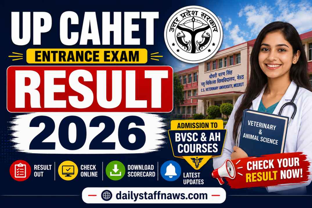 UP CAHET Entrance Exam Result 2026