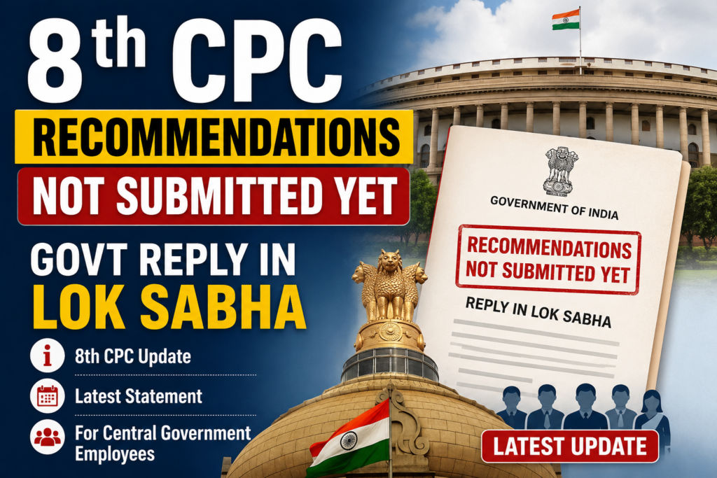 8th CPC Recommendations Not Submitted Yet Govt Reply in Lok Sabha