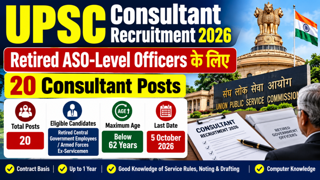 UPSC Consultant Recruitment 2026